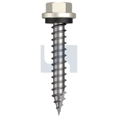 Hobsons - #14-10 x 40 Surfmist (Titania) -Cl4 As3566 Type 17 Hex Head + Washer | Q620-Sm (Pack Of 1000)