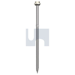 Hobsons - #14-10 x 150 Surfmist (Titania) -Cl4 As3566 + Scratchguard Type 17 Hex Head + Washer | Q660-Sm (Pack Of 250)