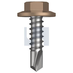 Hobsons - #12-14 x 20 - Stone - Metal SDS Flanged Hex Head - Class 4 | TSTM4FH1214020