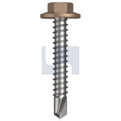 Hobsons - #12-14 x 35 - Stone - Metal SDS Flanged Hex Head - Class 4 | TSTM4FH1214035