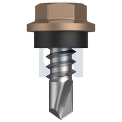 Hobsons - #8-18 x 12 Stone - Cl4 As3566 Metal Sds Hex Head + Washer | Q273-St (Pack Of 1000)