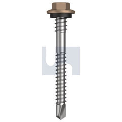 Hobsons - #12-14 x 53 - Stone - Metal SDS Hex + Washer + Xgrip - Class 4 | TSTM4XH1214053