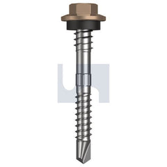 Hobsons - #12-14 x 48 - Stone - + Scratchguard Metal SDS Hex + Washer + Xgrip - Class 4 | TSTM4XS1214048