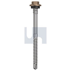 Hobsons - #12-14 x 80 - Stone - + Scratchguard Metal SDS Hex + Washer + Xgrip - Class 4 | TSTM4XS1214080