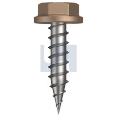 Hobsons - #10-12 x 20 STONE - CL4 AS3566 NEEDLE PT SDS FLANGED HEX | Q150-ST (Pack of 1000)