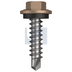 Hobsons - M6.2-13 x 25 Stone - Cl4 As3566 Vmax Sds Hex + Washer | Qa47-St (Pack Of 500)