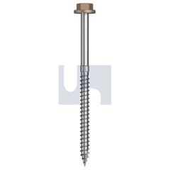 Hobsons - #14-10 x 100 - Stone - + Scratchguard Type 17 Flanged Hex Head - Class 4 - Qty 250 | TSTW4FS1410100
