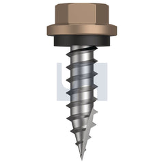 Hobsons - #14-10 x 25 Stone - Cl4 As3566 Type 17 Hex Head + Washer | Q615-St (Pack Of 1000)