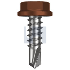 Hobsons - #10-16 x 16 TERRAIN - CL4 AS3566 METAL SDS FLANGED HEX HEAD | Q180-TE (Pack of 1000)