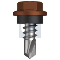 Hobsons - #8-18 x 12 Terrain - Cl4 As3566 Metal Sds Hex Head + Washer | Q273-Te (Pack Of 1000)