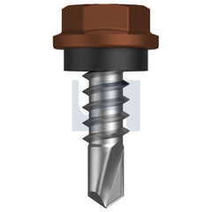 Hobsons - #10-16 x 16 TERRAIN - CL4 AS3566 METAL SDS HEX HEAD + WASHER | Q275-TE (Pack of 1000)