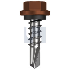 Hobsons - #14-10 x 25 Terrain - Cl4 As3566 Metal Sds Hex Head + Washer | Q327-Te (Pack Of 1000)