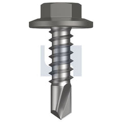 Hobsons - #12-14 x 20 - Wallaby - Metal SDS Flanged Hex Head - Class 4 | TWAM4FH1214020