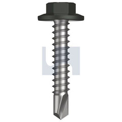 Hobsons - #12-14 x 30 - Woodland Grey (Thunder) - Metal SDS Flanged Hex Head - Class 4 | TWGM4FH1214030