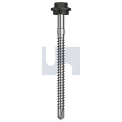 Hobsons - #12-14 x 75 - Woodland Grey (Thunder) - + Scratchguard Metal SDS Hex Head + Washer - Class 4 | TWGM4SS1214075