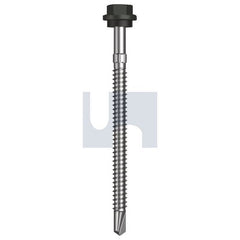 Hobsons - #14-14 x 90 - Woodland Grey (Thunder) - + Scratchguard Metal SDS Hex Head + Washer - Class 4 | TWGM4SS1414090