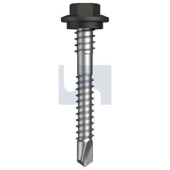 Hobsons - #12-14 x 43 - Woodland Grey (Thunder) - Metal SDS Hex + Washer + Xgrip - Class 4 | TWGM4XH1214043