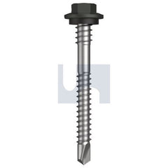 Hobsons - #12-14 x 53 - Woodland Grey (Thunder) - Metal SDS Hex + Washer + Xgrip - Class 4 | TWGM4XH1214053