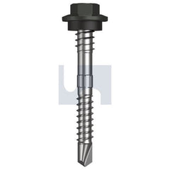 Hobsons - #12-14 x 48 - Woodland Grey (Thunder) - + Scratchguard Metal SDS Hex + Washer + Xgrip - Class 4 | TWGM4XS1214048