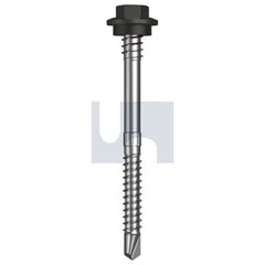 Hobsons - #12-14 x 68 - Woodland Grey (Thunder) - + Scratchguard Metal SDS Hex + Washer + Xgrip - Class 4 | TWGM4XS1214068