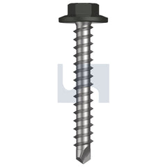 Hobsons - #12-11 x 40 WOODLAND GREY (THUNDER) -CL3 AS3566 VMAX SDS FLANGED HEX HEAD | Q303-WG (Pack of 1000)