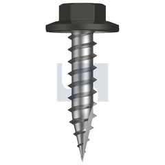 Hobsons - #12-11 x 25 WOODLAND GREY (THUNDER) -CL4 AS3566 TYPE 17 FLANGED HEX HEAD | Q525-WG (Pack of 500)