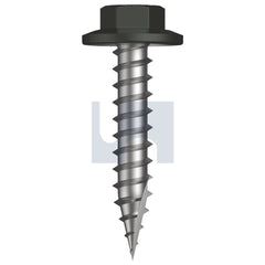 Hobsons - #12-11 x 30 WOODLAND GREY (THUNDER) -CL4 AS3566 TYPE 17 FLANGED HEX HEAD | Q526-WG (Pack of 1000)