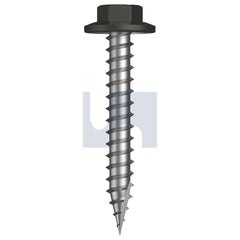 Hobsons - #12-11 x 40 WOODLAND GREY (THUNDER) -CL4 AS3566 TYPE 17 FLANGED HEX HEAD | Q530-WG (Pack of 1000)