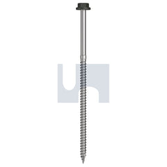Hobsons - #14-10 x 150 - Woodland Grey (Thunder) - + Scratchguard Type 17 Flanged Hex Head - Class 4 - Qty 250 | TWGW4FS1410150