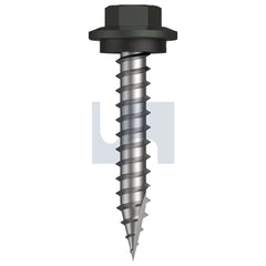 Hobsons - #12-11 x 35 WOODLAND GREY (THUNDER) -CL4 AS3566 TYPE 17 HEX HEAD + WASHER | FS602-WG (Pack of 500)