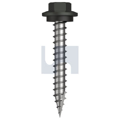 Hobsons - #12-11 x 40 WOODLAND GREY (THUNDER) -CL4 AS3566 TYPE 17 HEX HEAD + WASHER | Q603-WG (Pack of 1000)