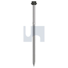 Hobsons - #14-10 x 150 Woodland Grey (Thunder) -Cl4 As3566 + Scratchguard Type 17 Hex Head + Washer | Q660-Wg (Pack Of 250)