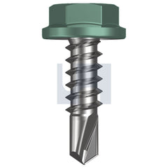 Hobsons - #10-16 x 16 WILDERNESS (RIVERGUM) -CL4 AS3566 METAL SDS FLANGED HEX HEAD | Q180-WI (Pack of 1000)