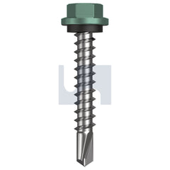 Hobsons - #14-10 x 42 Wilderness (Rivergum) -Cl4 As3566 Metal Sds Hex Head + Washer | Q330-Wi (Pack Of 1000)