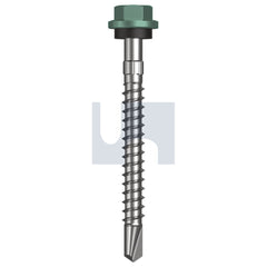 Hobsons - #14-10 x 65 Wilderness (Rivergum) -Cl4 As3566 + Scratchguard Metal Sds Hex Head + Washer | Q340-Wi (Pack Of 500)