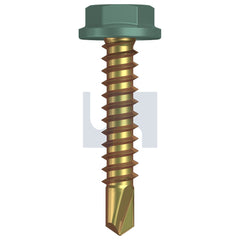 Hobsons - #10-16 x 25 WILDERNESS (RIVERGUM) -ZYP AS3566 METAL SDS FLANGED HEX HEAD | Q507-WI (Pack of 1000)