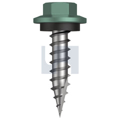 Hobsons - #12-11 x 25 WILDERNESS (RIVERGUM) -CL4 AS3566 TYPE 17 HEX HEAD + WASHER | Q600-WI (Pack of 1000)