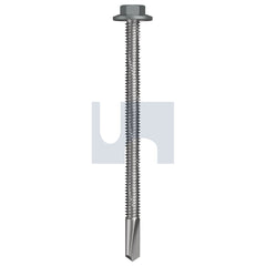 Hobsons - #12-24 x 85 - Windspray (Smokey) - S500 SDS Flanged Hex Head - Class 4 - Qty 500 | TWN54FH1224085