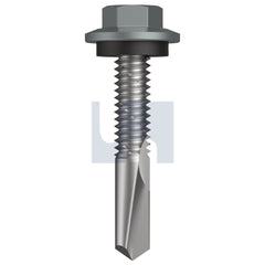 Hobsons - #12-24 x 32 Windspray (Smokey) -Cl4 As3566 S500 Sds Hex Head + Washer | Q486-Wn (Pack Of 1000)