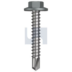 Hobsons - #12-14 x 35 - Windspray (Smokey) - Metal SDS Flanged Hex Head - Class 4 | TWNM4FH1214035