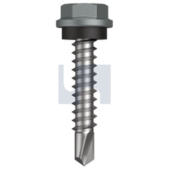 Hobsons - #10-16 x 25 WINDSPRAY (SMOKEY) -CL4 AS3566 METAL SDS HEX HEAD + WASHER | Q280-WN (Pack of 1000)