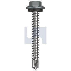 Hobsons - #12-14 x 45 - Windspray (Smokey) - Metal SDS Hex Head + Washer - Class 4 | TWNM4SH1214045