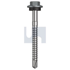 Hobsons - #12-14 x 55 - Windspray (Smokey) - + Scratchguard Metal SDS Hex Head + Washer - Class 4 | TWNM4SS1214055