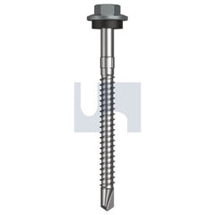 Hobsons - #12-14 x 65 - Windspray (Smokey) - + Scratchguard Metal SDS Hex Head + Washer - Class 4 | TWNM4SS1214065