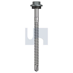 Hobsons - #12-14 x 75 - Windspray (Smokey) - + Scratchguard Metal SDS Hex Head + Washer - Class 4 | TWNM4SS1214075