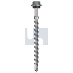 Hobsons - #14-14 x 90 - Windspray (Smokey) - + Scratchguard Metal SDS Hex Head + Washer - Class 4 | TWNM4SS1414090