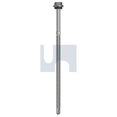 Hobsons - #14-14 x 150 Windspray (Smokey) -Cl4 As3566 + Scratchguard Metal Sds Hex Head + Washer | Q270-Wn (Pack Of 250)