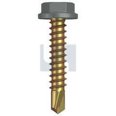 Hobsons - #10-16 x 25 WINDSPRAY (SMOKEY) -ZYP AS3566 METAL SDS FLANGED HEX HEAD | Q507-WN (Pack of 1000)