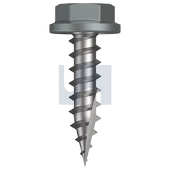 Hobsons - #10-12 x 20 WINDSPRAY (SMOKEY) -CL4 AS3566 TYPE 17 FLANGED HEX HEAD | Q519-WN (Pack of 1000)