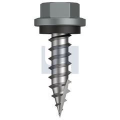 Hobsons - #14-10 x 25 Windspray (Smokey) -Cl4 As3566 Type 17 Hex Head + Washer | Q615-Wn (Pack Of 1000)